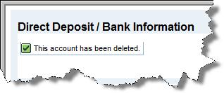 for changes, and then click End Secondary Bank Account. 2.5.6.