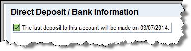 If a deposit has never been made to the Secondary Bank, this message will display: If a deposit has already