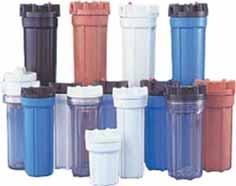 FILTER HOUSINGS economically priced plastic filter housings in generic packaging.