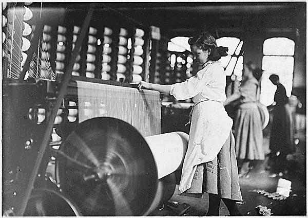 Girl at Weaving