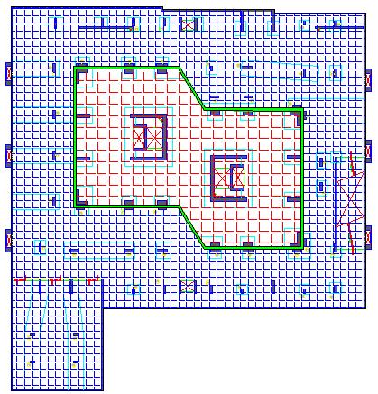walls in nonstructural partitions was evaluated, as well as viscous walls coupled with the walls of the elevator shaft, as illustrated schematically in Figure 3.