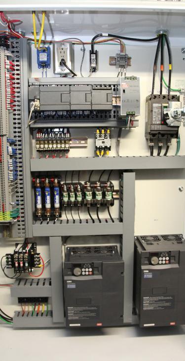 For non-pressurized booths, the electromechanical control panel is a cost-effective solution used to control booth