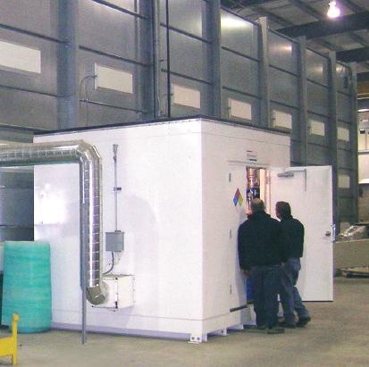 Hazardous Material Storage Buildings, Mix Rooms, Ovens, Dust Collection Systems, Open Face Booths, Outdoor Booths and many other product options