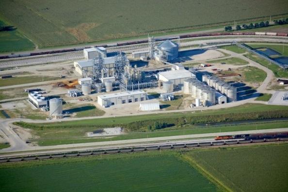 Midwest Biorefineries Located near feedstock sources and