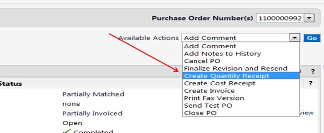 When and How to enter receiving for you Konica Minolta PO: If the net total of the Purchase Order is greater than $5,000, you will have to perform receiving for each invoice to authorize payment