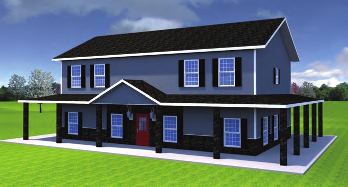 2-Story Insulated House Shell Potential Finished Layout & Cost Option 2 Dimensions: 30' x 20' x 50' Floors: 2 Potential Living Area: 3,000 sq. ft.