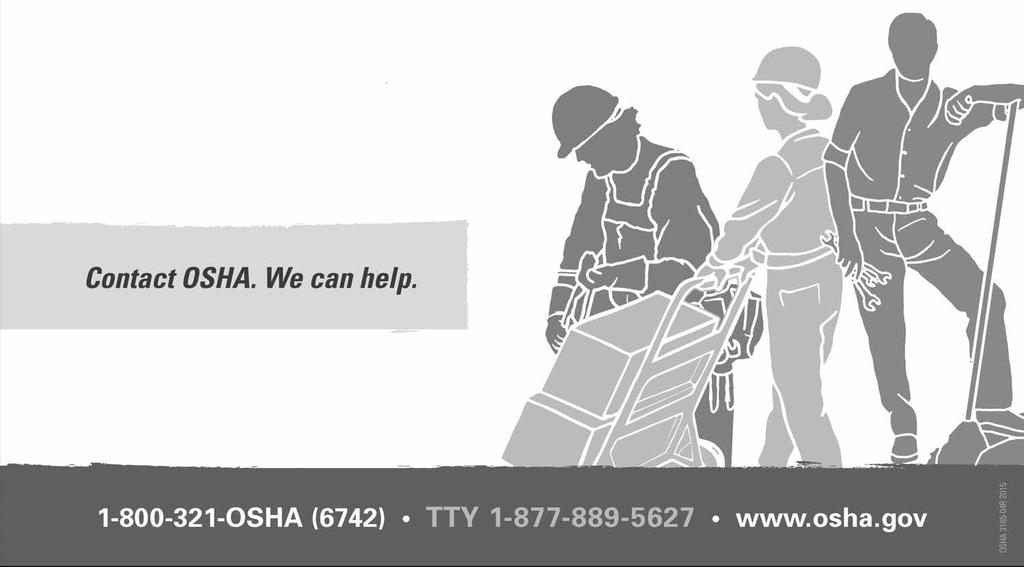 n File a complaint with OSHA within 30 days (by phone, online or by mail) if you have been retaliated against for using your rights. n See any OSHA citations issued to your employer.