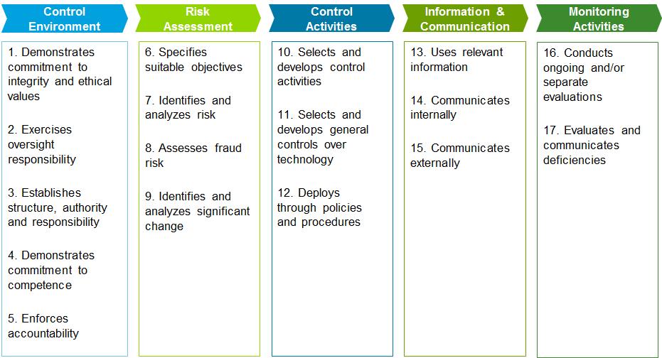 Principles COSO 2013 Internal Control Integrated Framework Component