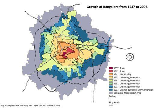 Growth of Bengaluru from 1537-2007 11 Reference:
