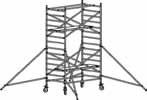 EN NL EN 1004-3-3.5/3.5-XXXD 14. Stand on the platform and place two 7 rung frames on the base frame of the rolling tower. Secure the base frames with the locking pins. 15.
