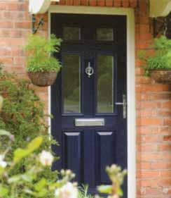 traditional wooden front door with all the low maintenance,