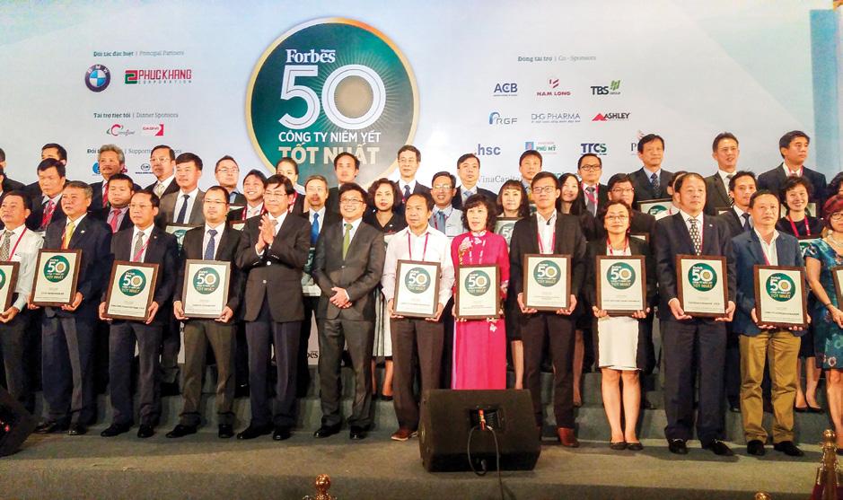 REPORT ON INVESTMENT RELATIONS ACTIVITIES In 2016 Gemadept was elected by Fobes VN as one of the best 50 listed enterprises in Vietnam.