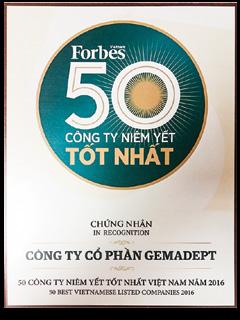 years: Being among Vietnam s Top 500 largest enterprises (VNR 500) for many years (including 2016) Vietnam Report and