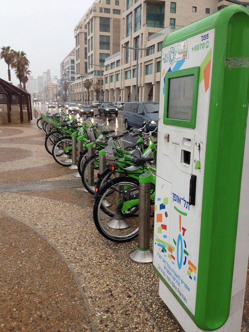 Bike rental parks like these are increasingly popular worldwide Pay upfront X amount of hours you