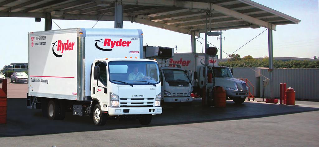 Simpler fueling. coast to coast. A full tank and healthy truck. Full-service fueling With Ryder, never worry again about running on empty.
