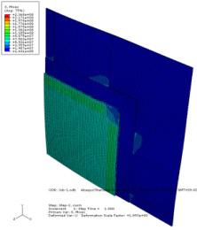 3 Finite element analysis We performed FEA to investigate the stress distribution around the chip of CIF and COF