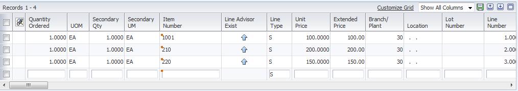 cross-sell items Real-time suggestions for up-sell quantities Visual display of line and order profit