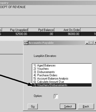 Benefits: Minimizes the dialog boxes that you must key through to see invoice and payment information.