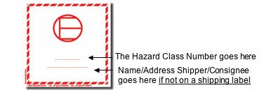 Shipping Fixed / Preserved Specimens Shipments containing REGULATED fixatives in excepted quantities require the label shown below. For example, if shipping specimens fixed in 95% ethanol to the CDC.