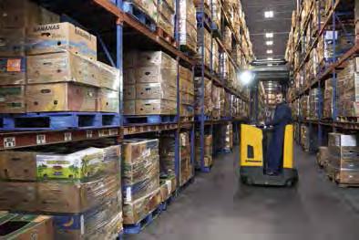 Features for added security Automatic speed reduction Jungheinrich Curve Control automatically reduces travel speed when the reach truck turns past a predetermined steer angle for added security,