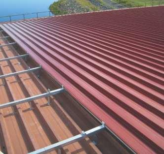 ASHGRID Roof Spacer Support System OVER-ROOFING STEEL ROOFS 3 4 1 2 1 2 3 4 Existing steel roof sheets are left in position, eliminating the labour intensive task of removal and providing an