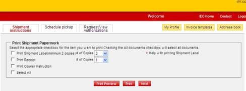 Check the box beside each document you want to print 2.