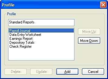 Payroll Processing Steps The Page Layout tab of the Report Options dialog allows you to override the default page layout settings for reports, such as duplexing options, orientation, formatting, and