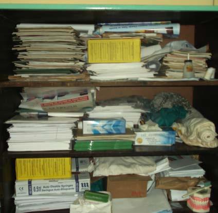 Disorganized cabinet