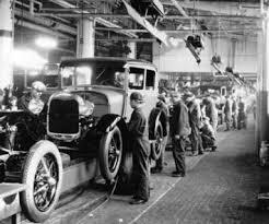 Assembly Line In the first assembly line of the world, the car was dragged through a rope by a few men, as the other workers worked on it In an assembly line, there could be no soldering.