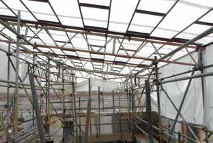 Temporary Roof Cover (TRC) With roof refurbishment, meticulous planning is required to ensure the project remains weather tight. Often conventional scaffold structures are not suited.