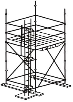The following various forms of scaffolding are available End Frame Scaffold - a system of