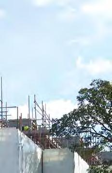 roof and sides of scaffold structures without holes or gaps typical of traditional cladding systems.