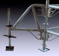 EXCEL MODULAR SAFETY OUTRIGGER Safety outriggers are designed to be used with scaffolds on casters or jacks that require a larger base dimension to height ratio.