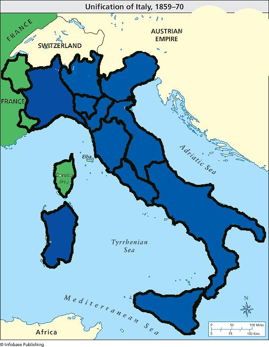 The Final Piece In 1870, during the Franco-Prussian War, Rome voted to merge with Italy