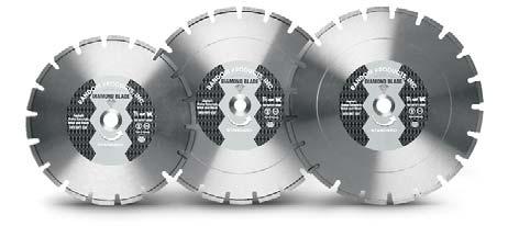 DIAMOND BLADES CONCRETE Cured and reinforced