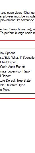 an export file for use in Visio to generate Org Charts Job Code Audit Report