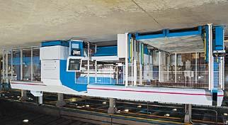 Automatic bending cell EB Finn-Power's EB bending cell can be integrated to constitute the final work stage in a Night Train FMS.