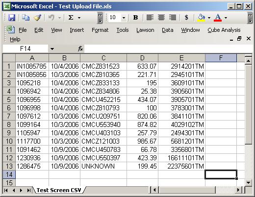 Appendix B Creating Comma-delimited [csv] Files: From Excel Spreadsheets: