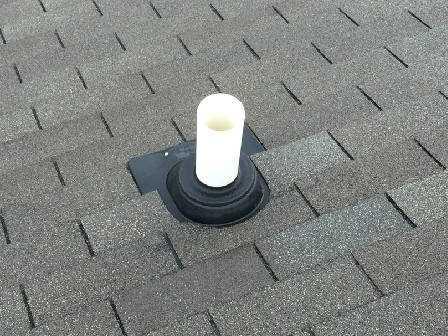 Page 12 of 36 Roof (Continued) Plumbing Vents: PVC Chimney Gutters: