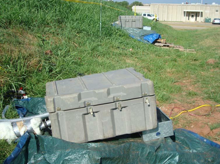 Figure 7. Equipment boxes for in-situ thermal response tests.