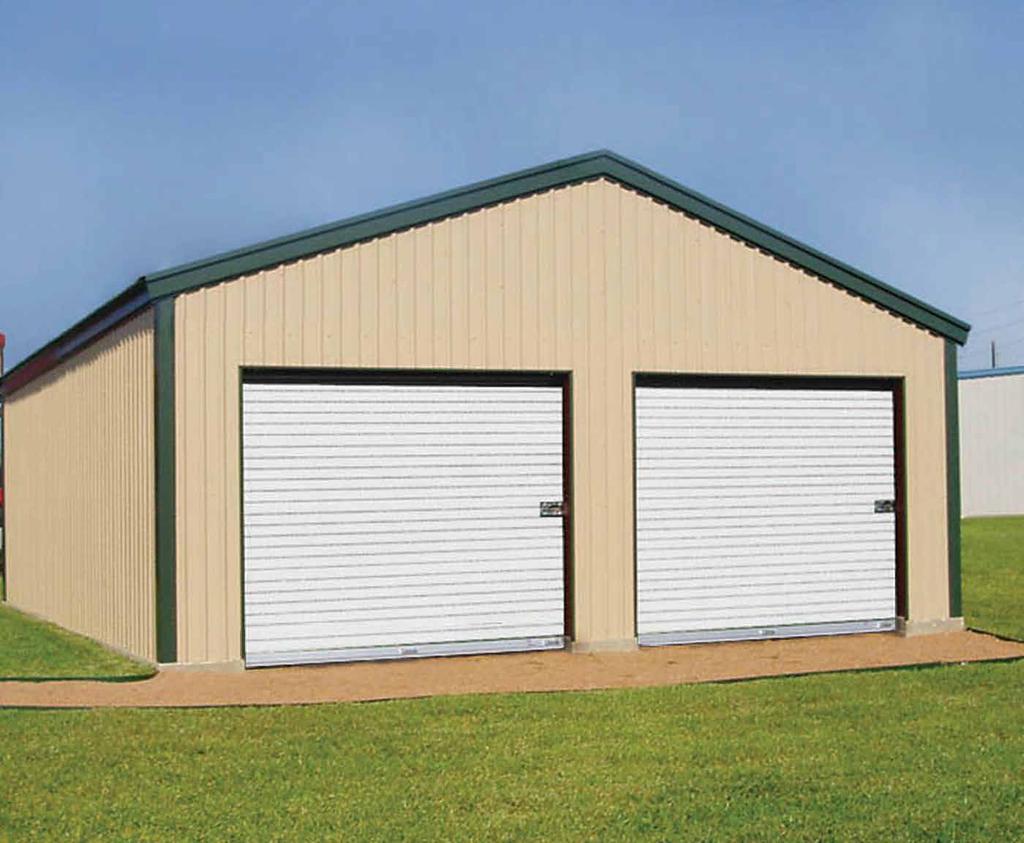 ALL METAL BUILDING KITS INCLUDE: Bolt-together frame PBR wall and roof panels 40-Year Limited Warranty on painted panels Available in all standard colors Complete trim package (Does not include