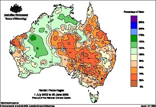 A1.1 ANNUAL RAINFALL 1992-93 TO 2008-09 Rainfall (mm) 800 600 400 200 1992 93 1996