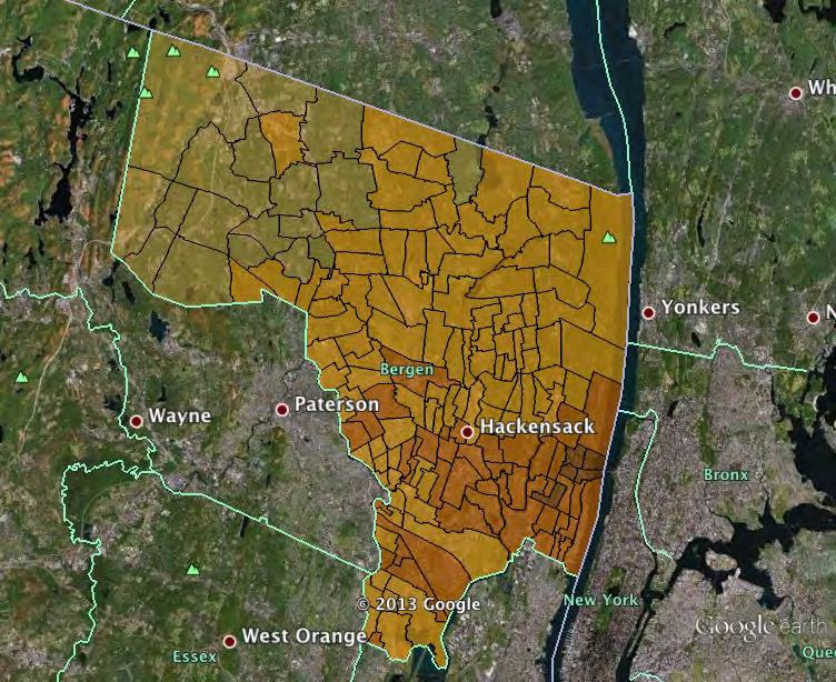 Appendix D: NATA 2005 Cumulative Risk Maps from Google Earth (EPA 2013d)