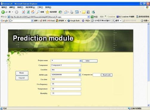 ensured before the next maintenance Figure 7 Prediction module A fuzzy neural network is employed to develop a prediction model to overcome the difficulties faced in component lifetime evaluation In