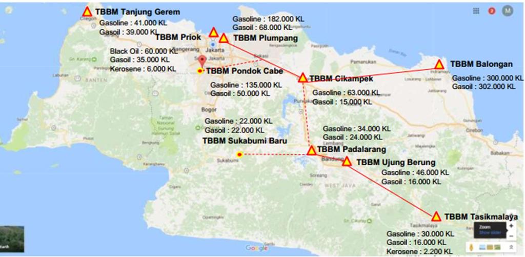 Other Business Opportunities Oil Fuel Tank and Pipeline Development: Pondok Cabe, Sukabumi Baru, Cikampek Pipeline PT Pertamina plan to develop oil