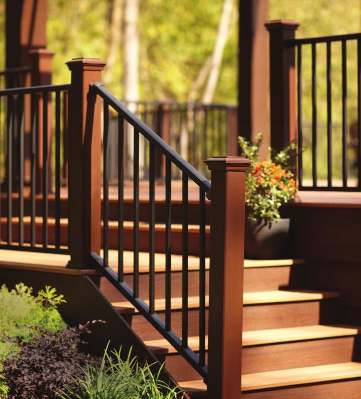 1 RAILING TYPE What are my options? HIGH-PERFORMANCE COMPOSITE The ultimate combination of beauty and performance that offers myriad design options to complement any house or deck.
