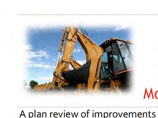 Modifications/Improvements to Existing Infrastructure A plan review of improvements of existing infrastructure is required whenever the water, sewer, irrigation, or fire