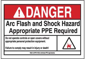 30 Arc Flash Labels Arc Flash Labels are required to have the following: 1. Nominal System Voltage 2. Arc Flash Boundary 3.