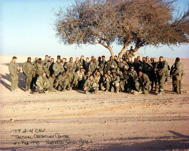 Task Force 2-4 Cavalry Tactical Operations Center Team Feb 21, 1991 -