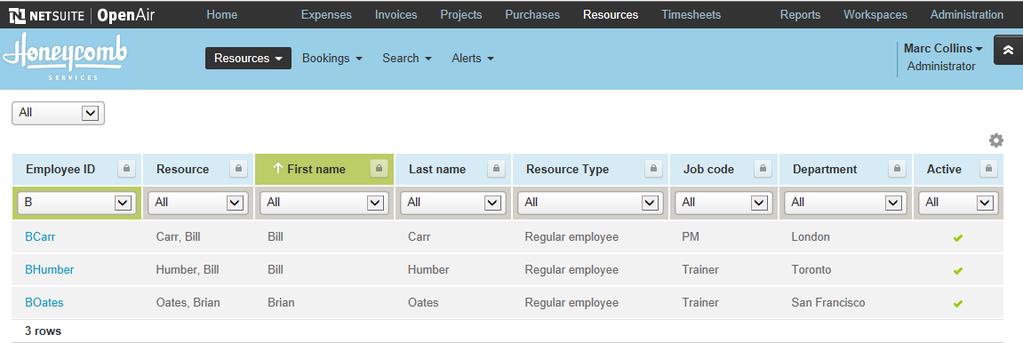Resources 156 Resources Overview The Resources application gives you the ability to set up an entire skills database called the Resource Profile, complete with attributes per entry.